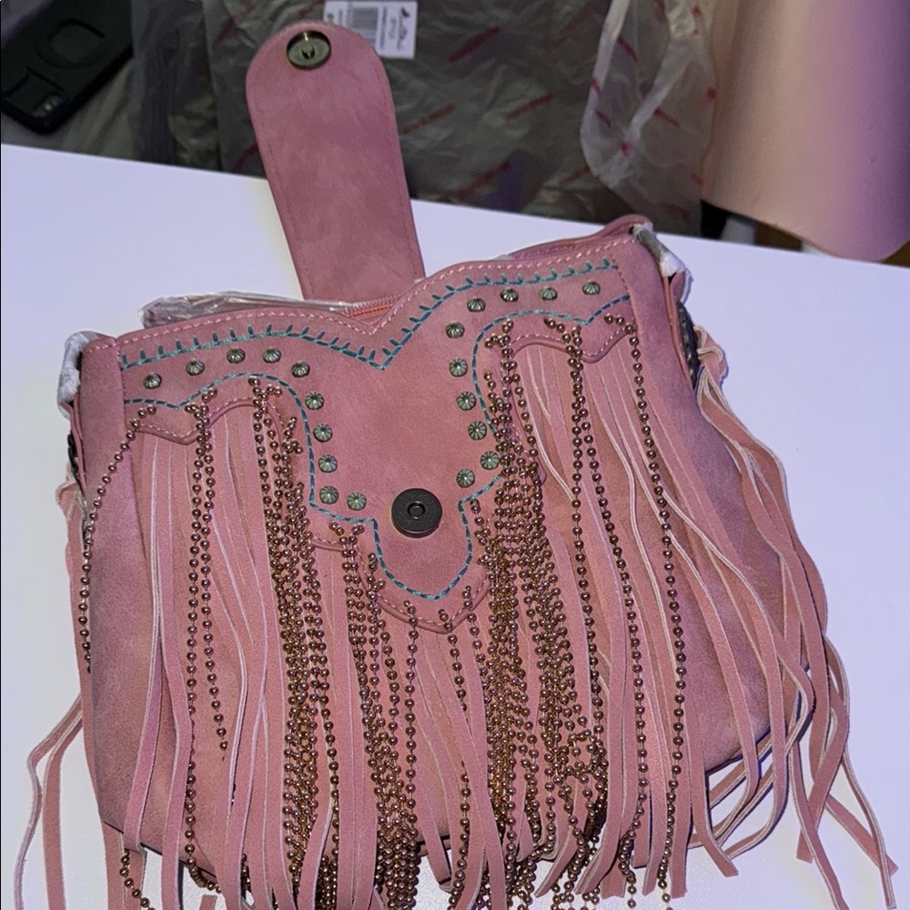 Montana West Pink Crossbody Bag - Picture 2 of 3